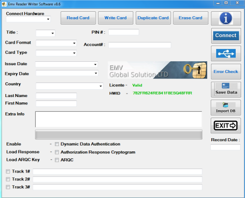 EMV Chip Writing Software V8.6