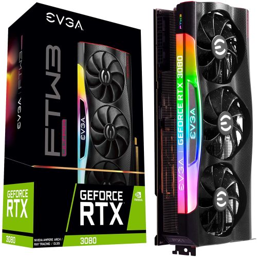 Carded – EVGA GeForce RTX 3080 FTW3 ULTRA GAMING, 10GB GDDR6X