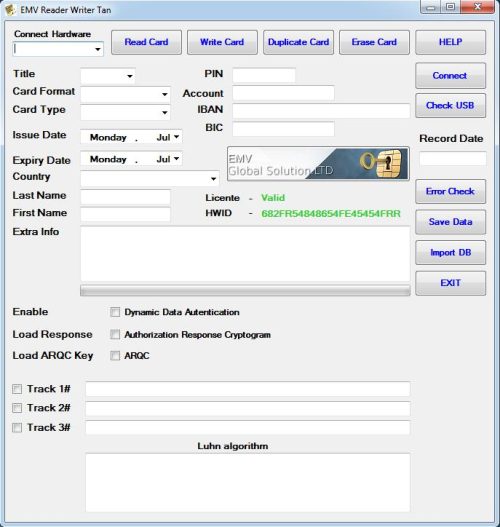 EMV Chip Writing Software